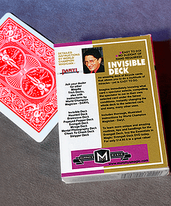 Invisible Deck Red Box Back